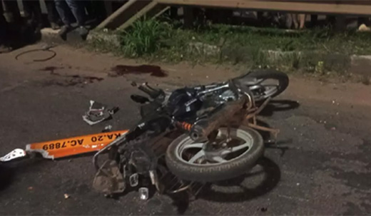 Bus-bike collision